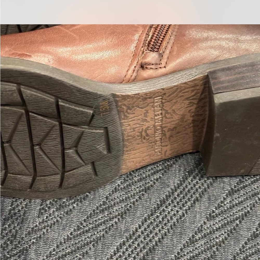 ANTONIO MELANI Tan Leather Winter Boots - Picture 6 of 8